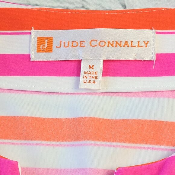 Jude Connally multicolored stripped summer dress fit and flare liquid size M - Picture 6 of 10